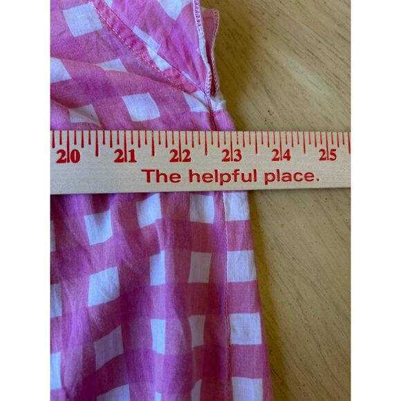 Jude Connally Larissa dress gingham plaid Micro Pleated Boho Fairy Oversized M - Picture 5 of 12